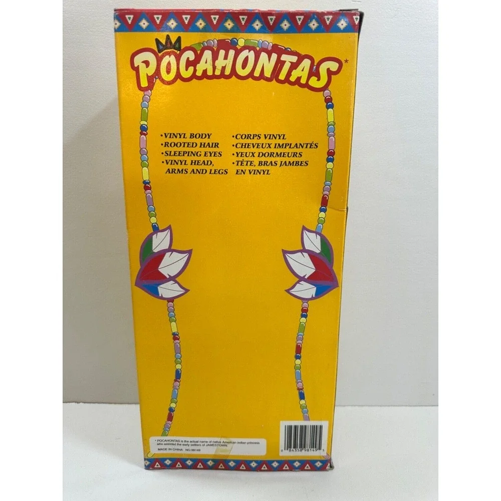 NEW IN BOX! NOS Pocahontas Doll In Original‎ Box by ETOYS 13